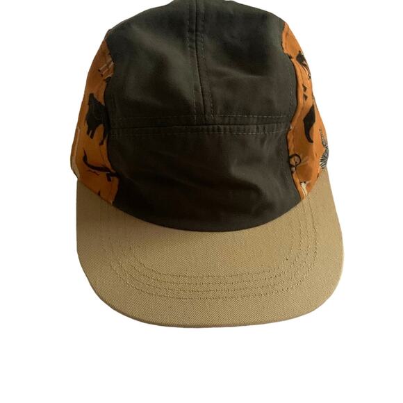 Boys Julie + Joe Flat Bill Cap Hat Animal Boho Print - Picture 1 of 4